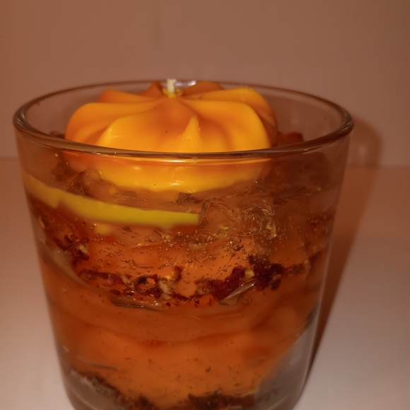 Pumpkin Spice Gel Soy Candle - Picture 2 of 4